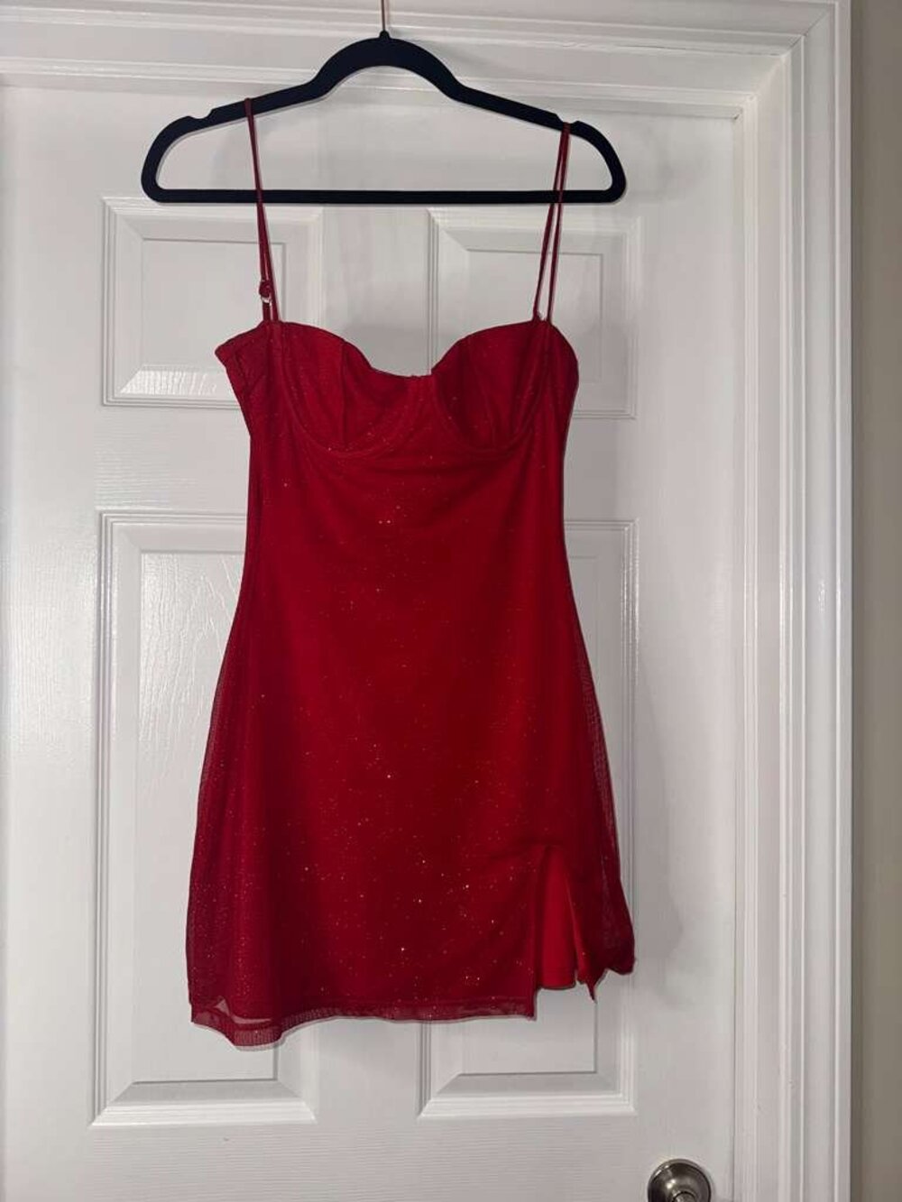 Baby Boo Red Glitter Corset Mini - Picture 2 of 5